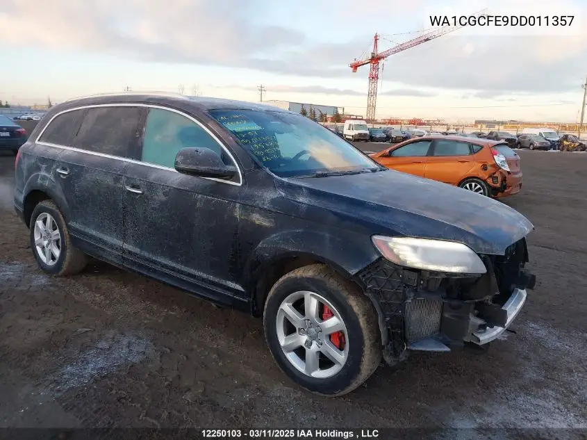 2013 Audi Q7 Premium VIN: WA1CGCFE9DD011357 Lot: 12250103
