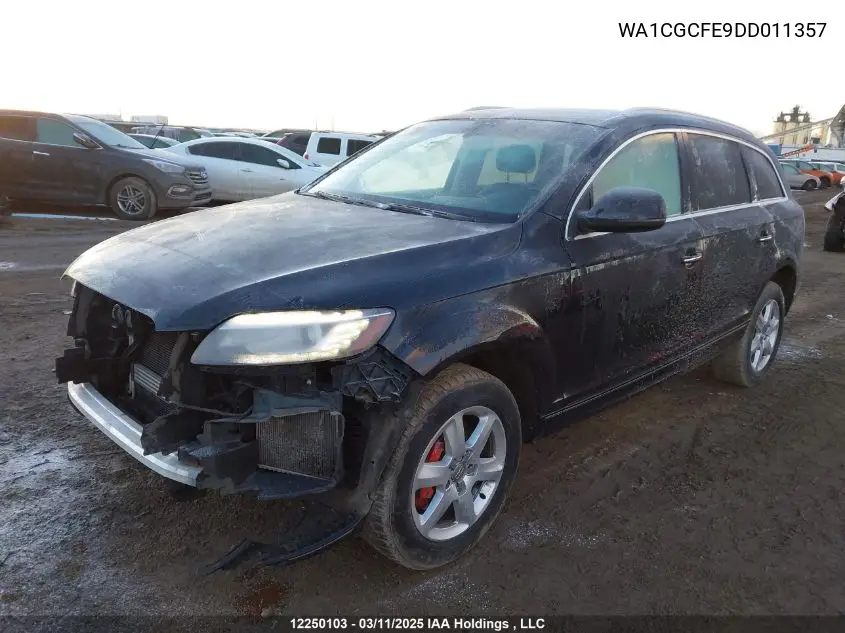 2013 Audi Q7 Premium VIN: WA1CGCFE9DD011357 Lot: 12250103