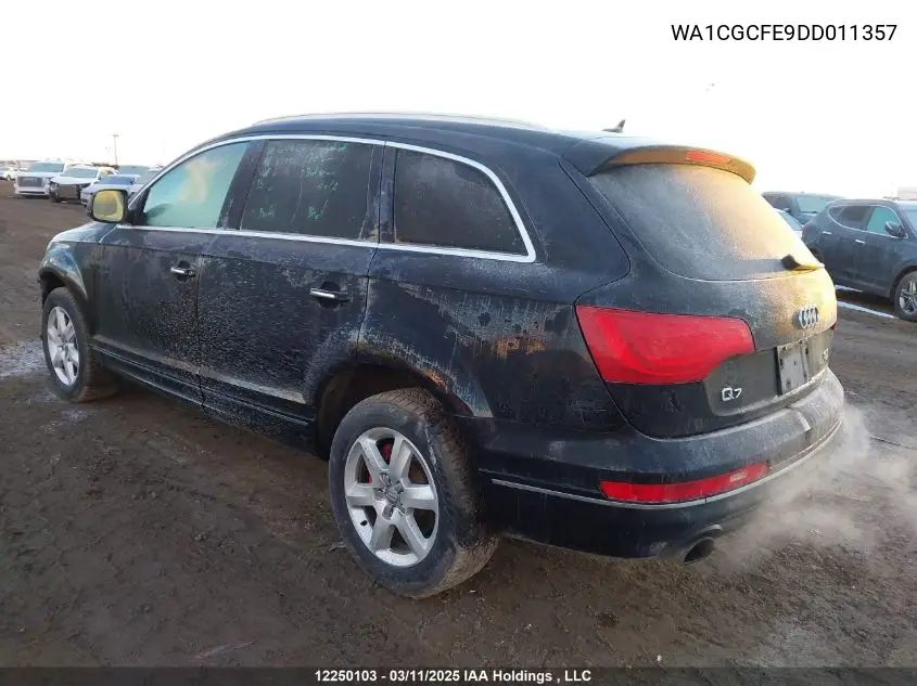2013 Audi Q7 Premium VIN: WA1CGCFE9DD011357 Lot: 12250103
