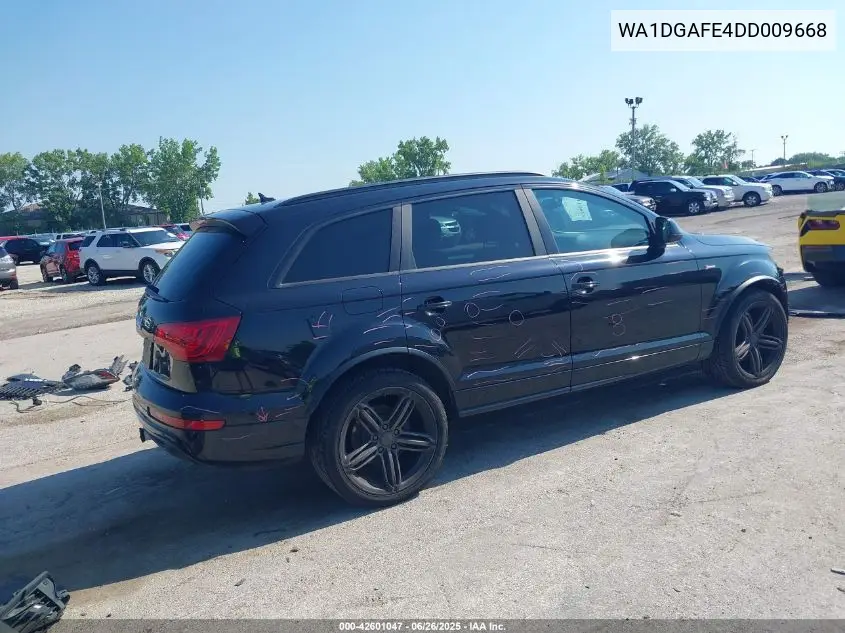 2013 Audi Q7 3.0T S Line Prestige VIN: WA1DGAFE4DD009668 Lot: 42601047