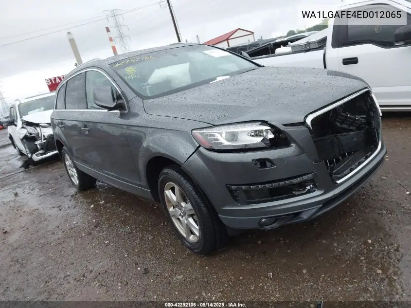 2014 Audi Q7 3.0T Premium VIN: WA1LGAFE4ED012065 Lot: 42252106