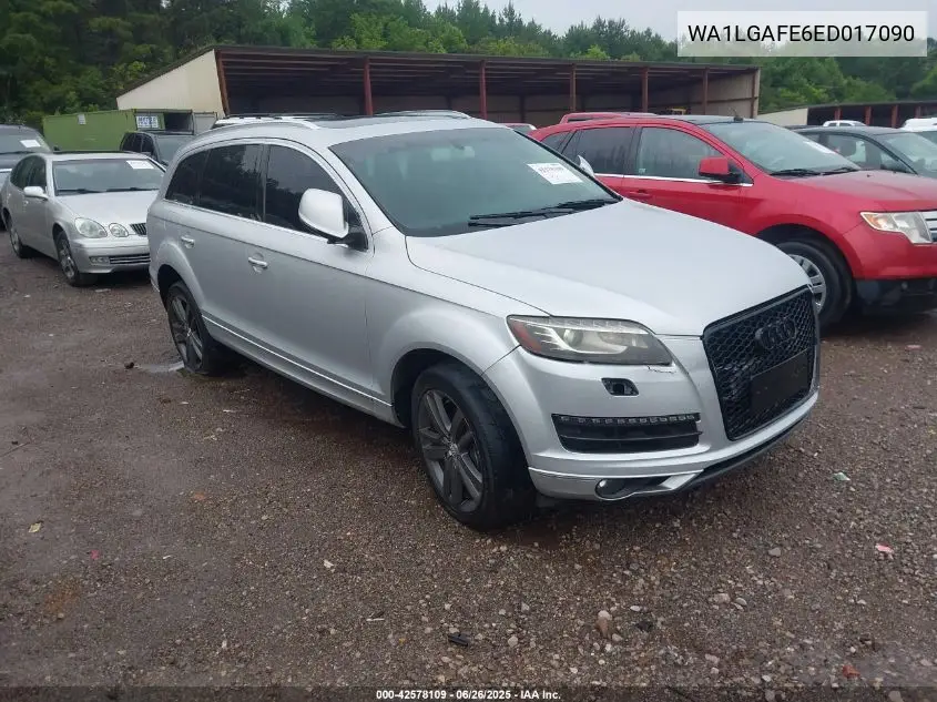 2014 Audi Q7 3.0T Premium VIN: WA1LGAFE6ED017090 Lot: 42578109