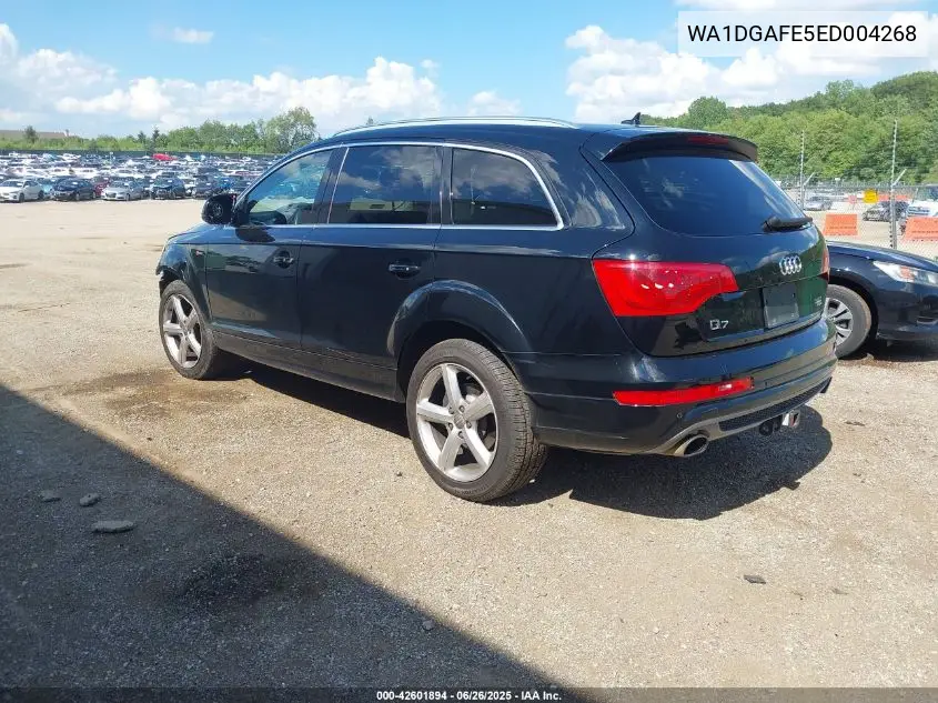 2014 Audi Q7 3.0T S Line Prestige VIN: WA1DGAFE5ED004268 Lot: 42601894