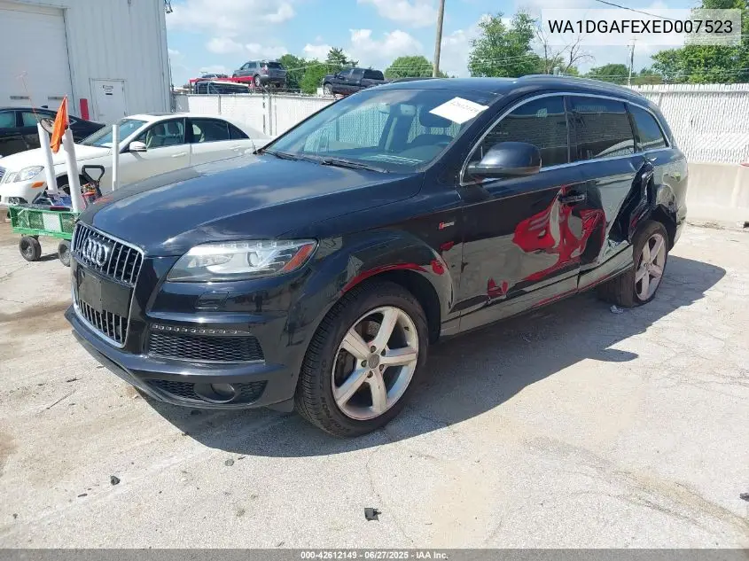 2014 Audi Q7 3.0T S Line Prestige VIN: WA1DGAFEXED007523 Lot: 42612149