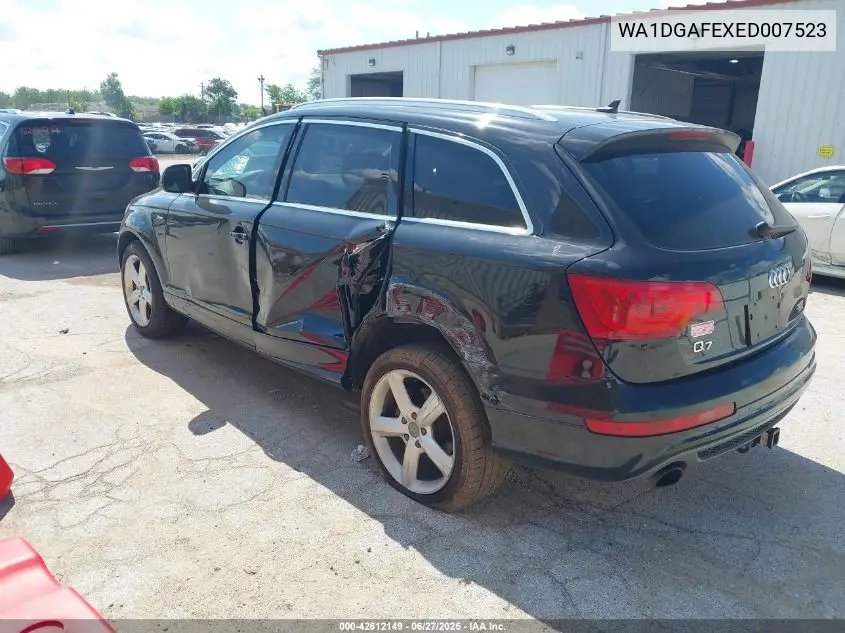 2014 Audi Q7 3.0T S Line Prestige VIN: WA1DGAFEXED007523 Lot: 42612149