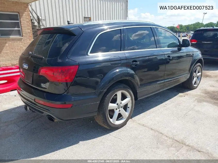 2014 Audi Q7 3.0T S Line Prestige VIN: WA1DGAFEXED007523 Lot: 42612149