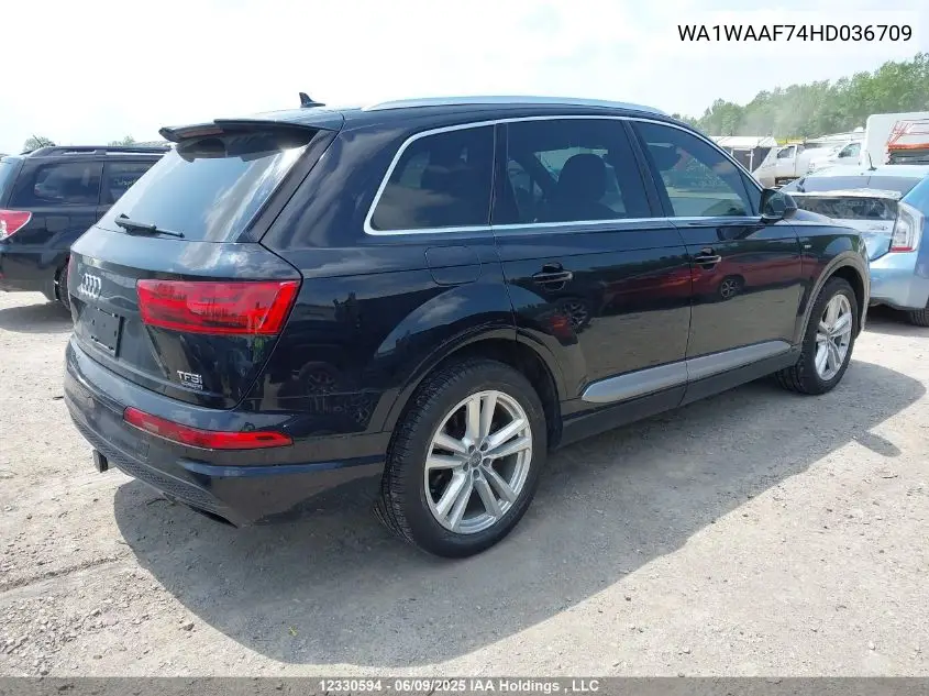 2017 Audi Q7 Technik S-Line VIN: WA1WAAF74HD036709 Lot: 12330594