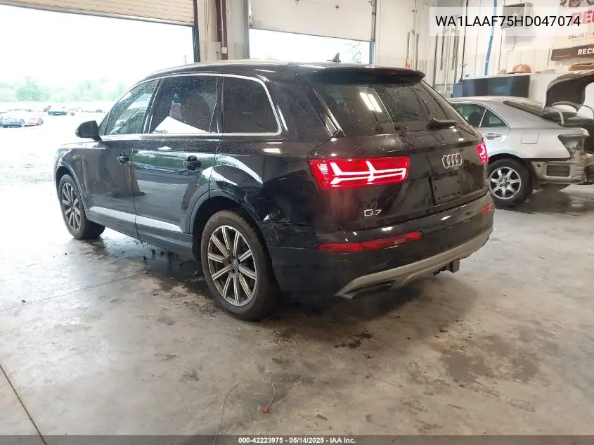 2017 Audi Q7 3.0T Premium VIN: WA1LAAF75HD047074 Lot: 42223975