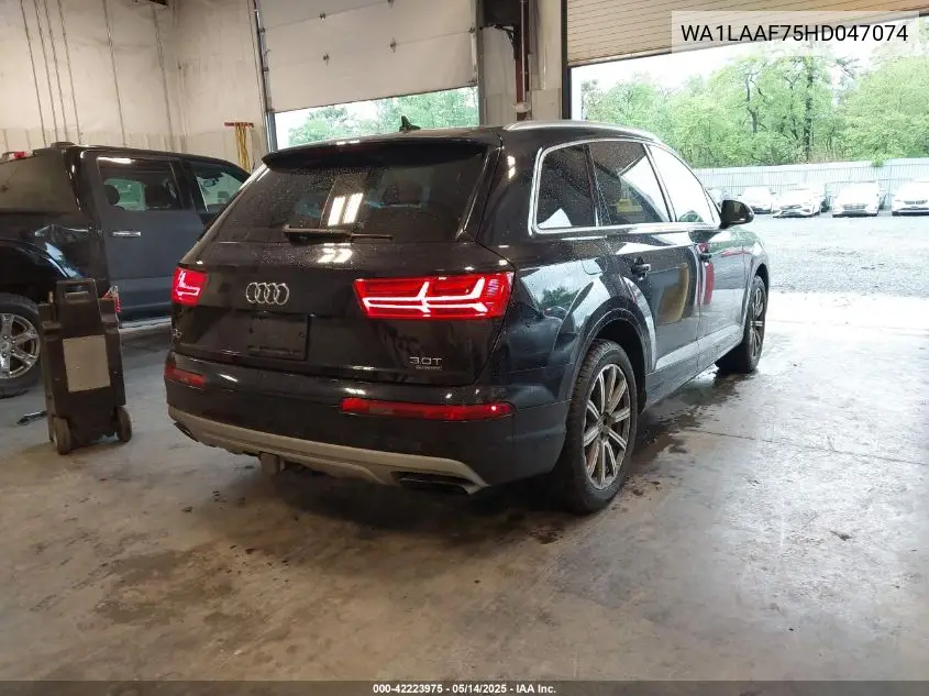 2017 Audi Q7 3.0T Premium VIN: WA1LAAF75HD047074 Lot: 42223975
