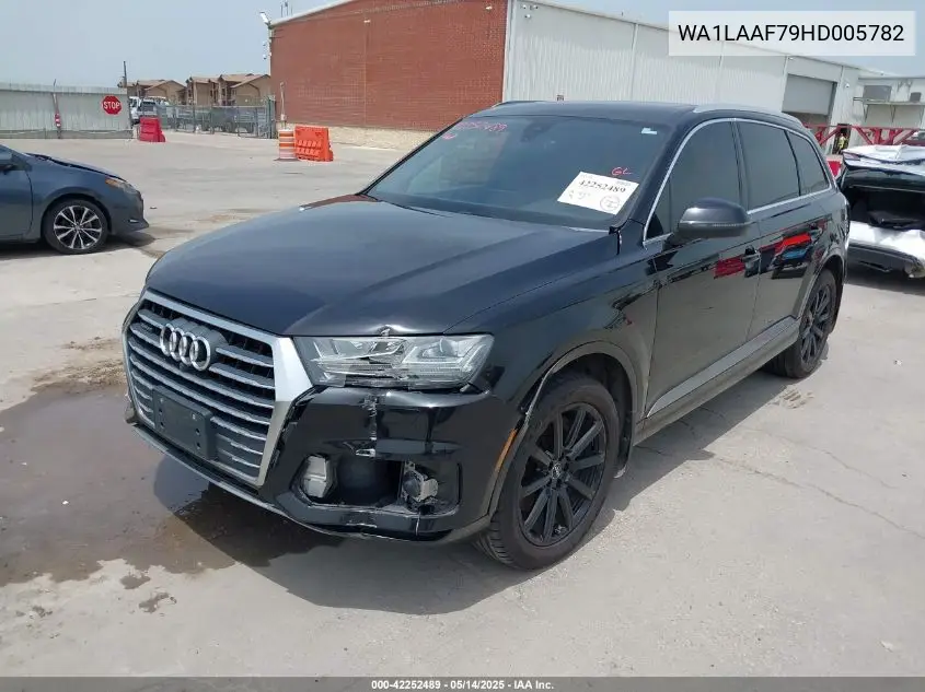 2017 Audi Q7 3.0T Premium VIN: WA1LAAF79HD005782 Lot: 42252489