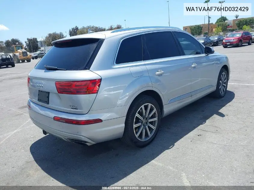 2017 Audi Q7 3.0T Premium VIN: WA1VAAF76HD032429 Lot: 42269966