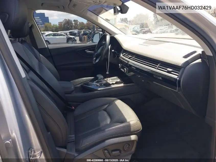 2017 Audi Q7 3.0T Premium VIN: WA1VAAF76HD032429 Lot: 42269966