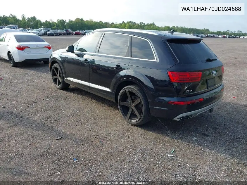 2018 Audi Q7 2.0T Premium VIN: WA1LHAF70JD024688 Lot: 42567863