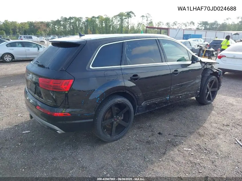 2018 Audi Q7 2.0T Premium VIN: WA1LHAF70JD024688 Lot: 42567863