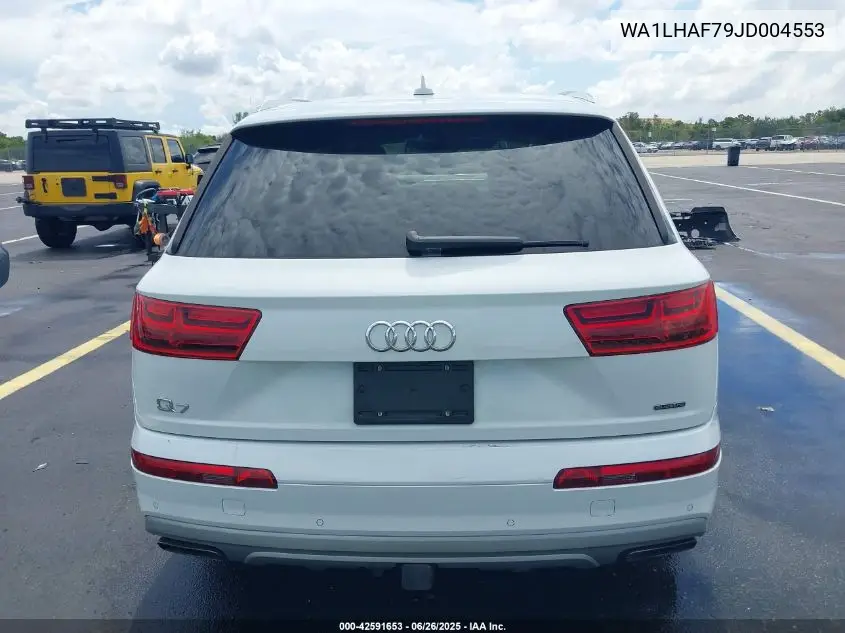 2018 Audi Q7 2.0T Premium VIN: WA1LHAF79JD004553 Lot: 42591653