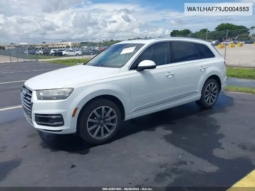 2018 Audi Q7 2.0T Premium VIN: WA1LHAF79JD004553 Lot: 42591653
