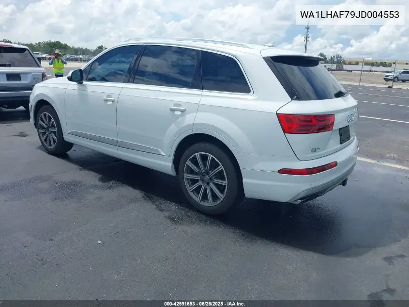 2018 Audi Q7 2.0T Premium VIN: WA1LHAF79JD004553 Lot: 42591653