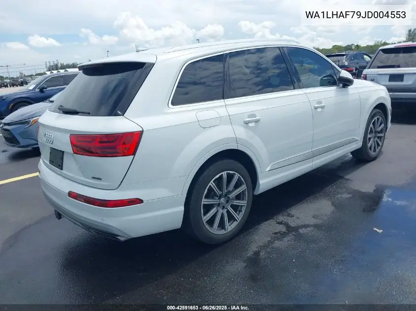 2018 Audi Q7 2.0T Premium VIN: WA1LHAF79JD004553 Lot: 42591653