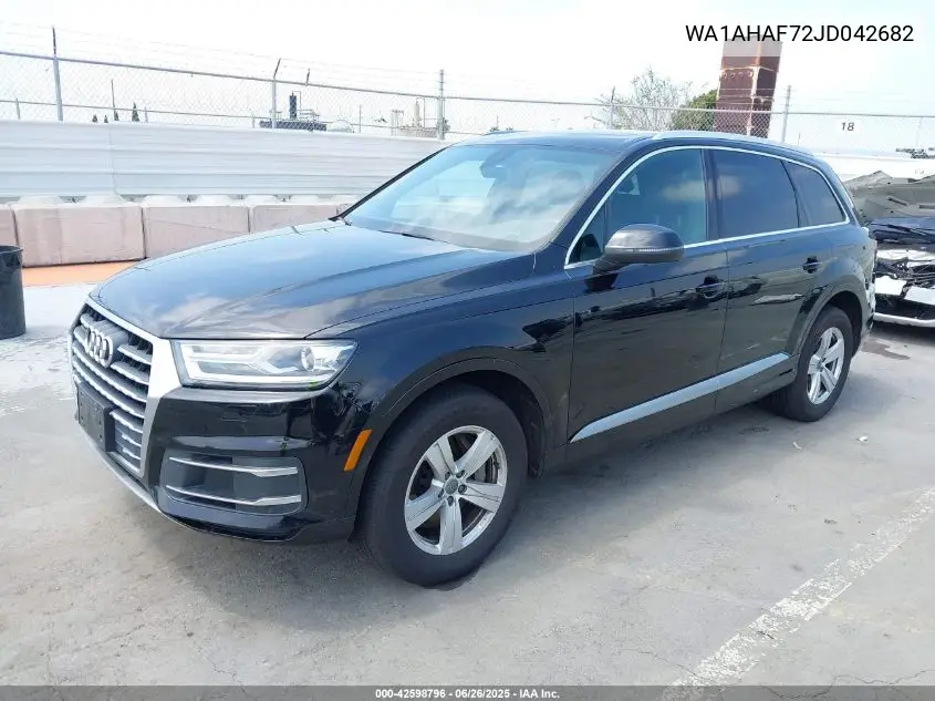 2018 Audi Q7 2.0T Premium VIN: WA1AHAF72JD042682 Lot: 42598796