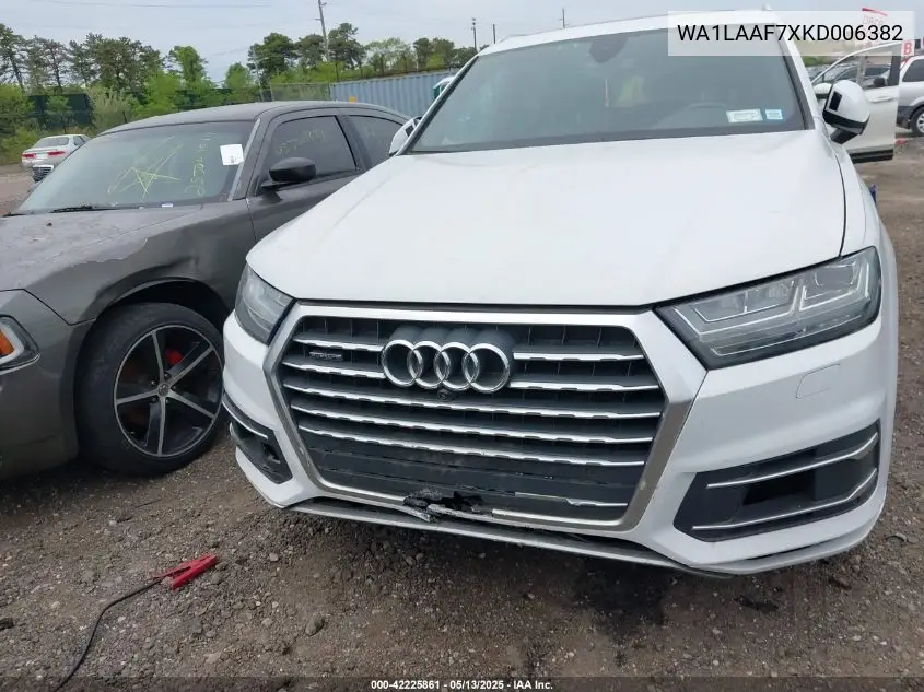 2019 Audi Q7 55 Premium/55 Se Premium VIN: WA1LAAF7XKD006382 Lot: 42225861
