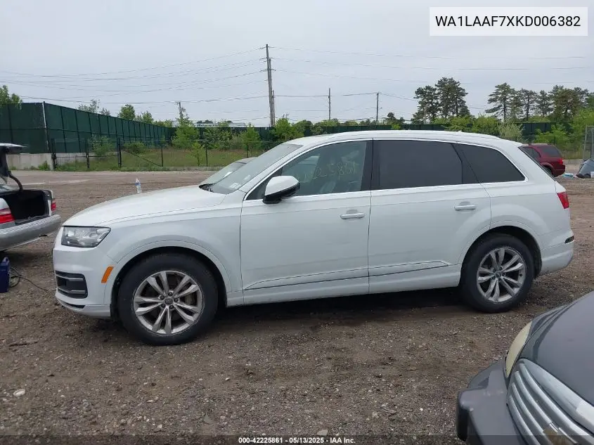 2019 Audi Q7 55 Premium/55 Se Premium VIN: WA1LAAF7XKD006382 Lot: 42225861