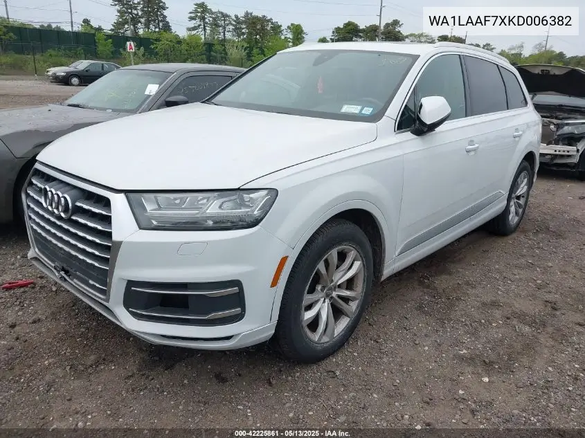 2019 Audi Q7 55 Premium/55 Se Premium VIN: WA1LAAF7XKD006382 Lot: 42225861