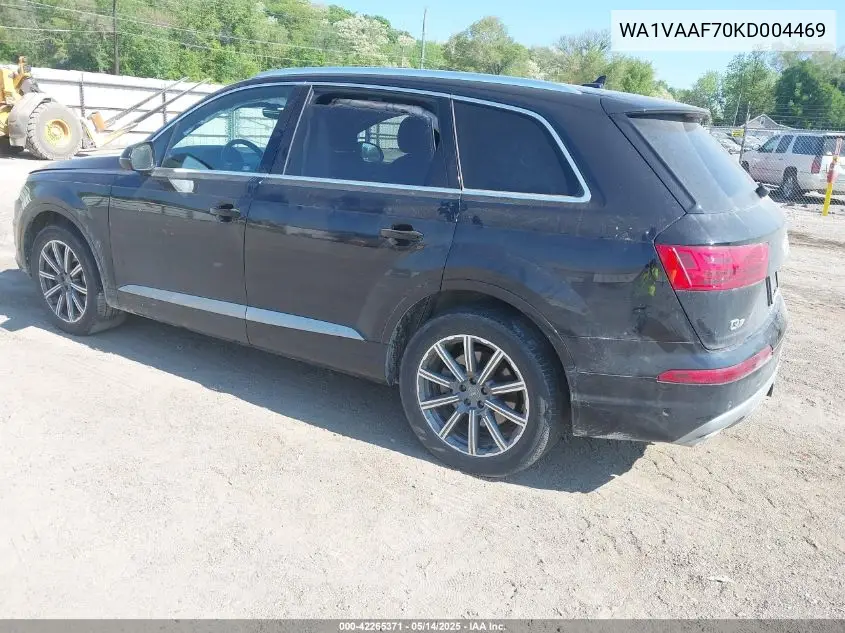 2019 Audi Q7 55 Premium VIN: WA1VAAF70KD004469 Lot: 42265371