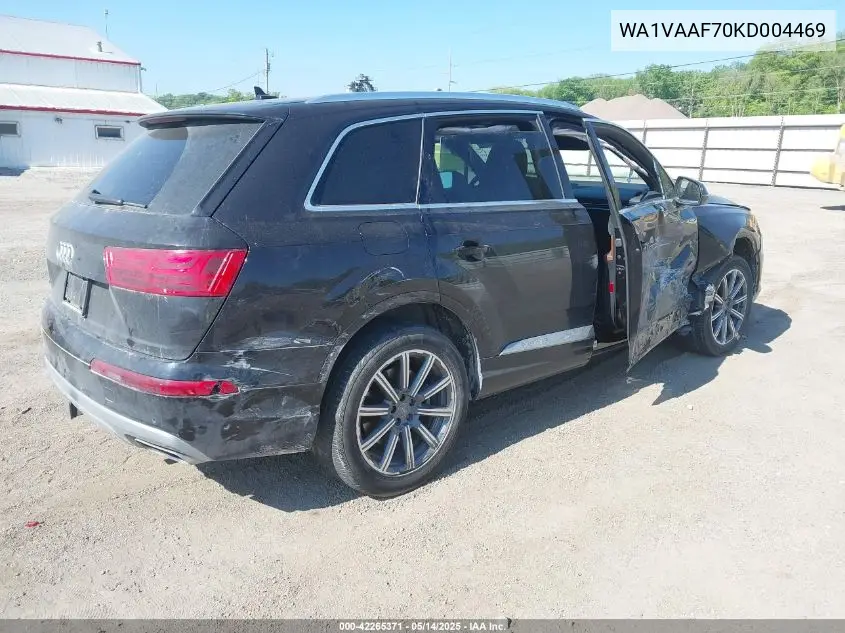 2019 Audi Q7 55 Premium VIN: WA1VAAF70KD004469 Lot: 42265371