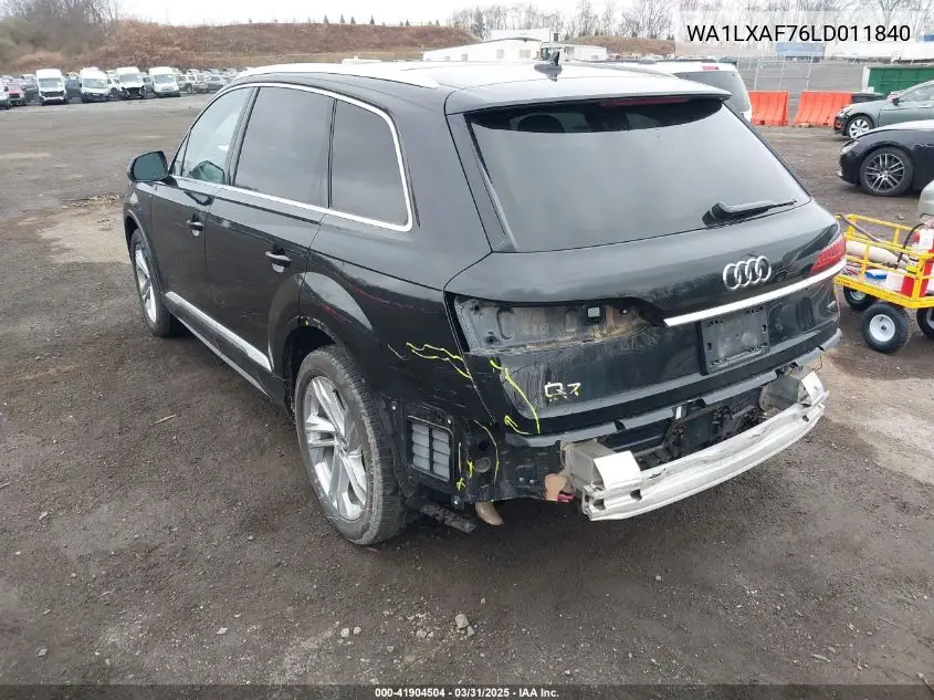 2020 Audi Q7 Premium Plus 55 Tfsi Quattro Tiptronic VIN: WA1LXAF76LD011840 Lot: 41904504