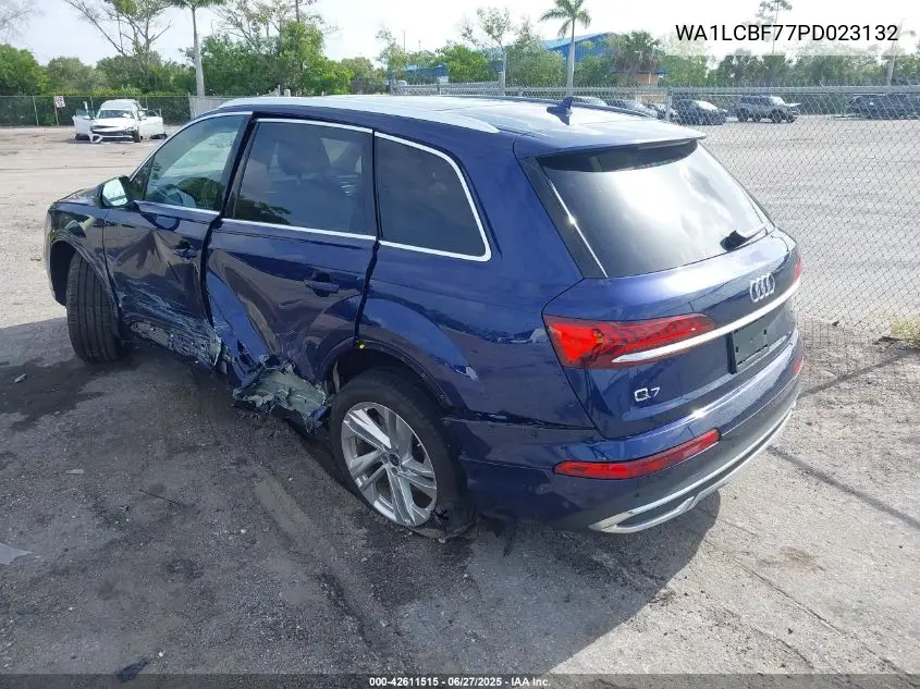 2023 Audi Q7 Premium Plus 45 Tfsi Quattro Tiptronic VIN: WA1LCBF77PD023132 Lot: 42611515