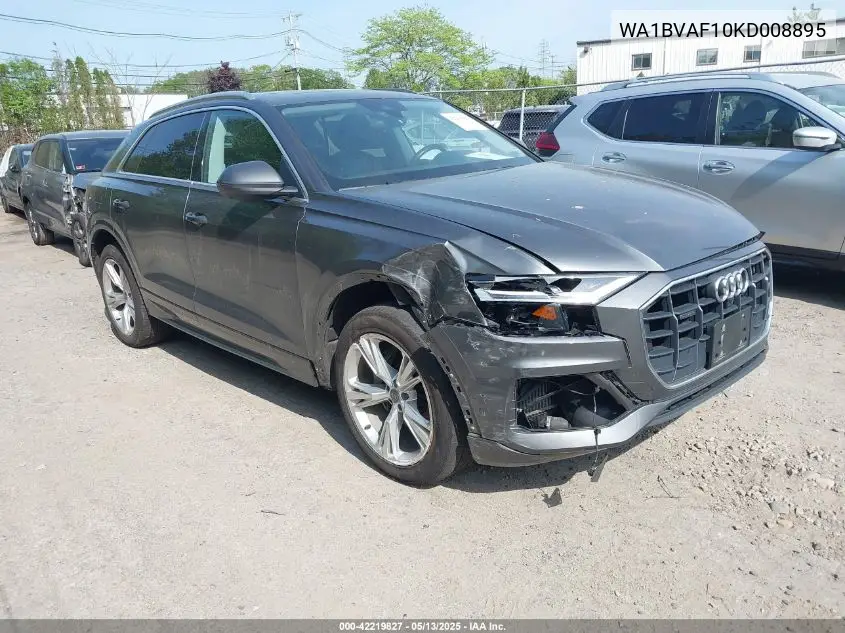 2019 Audi Q8 55 Premium VIN: WA1BVAF10KD008895 Lot: 42219827