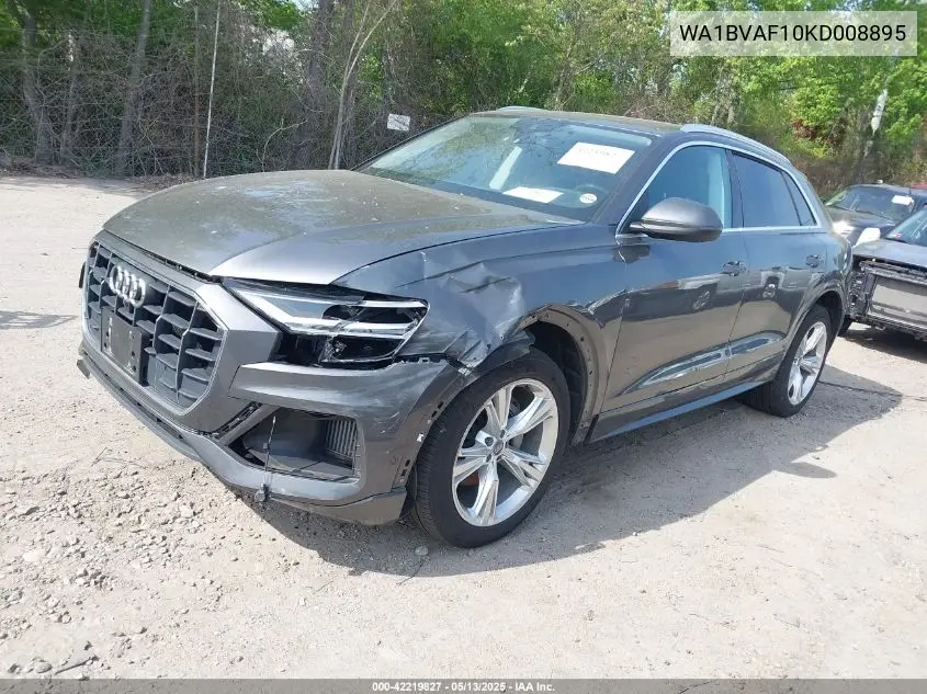 2019 Audi Q8 55 Premium VIN: WA1BVAF10KD008895 Lot: 42219827