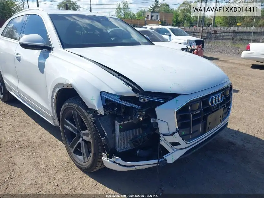 2019 Audi Q8 55 Premium VIN: WA1AVAF1XKD014411 Lot: 42267529