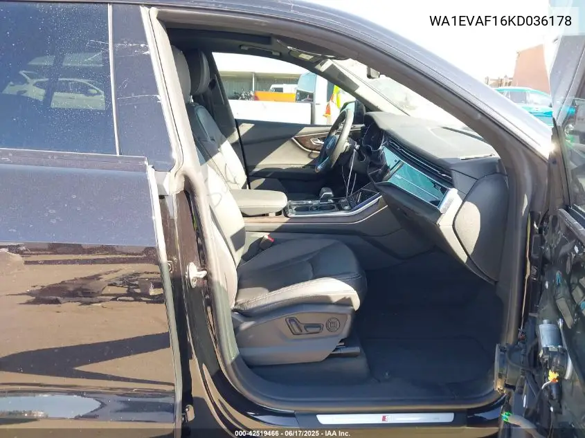 2019 Audi Q8 55 Premium VIN: WA1EVAF16KD036178 Lot: 42519466
