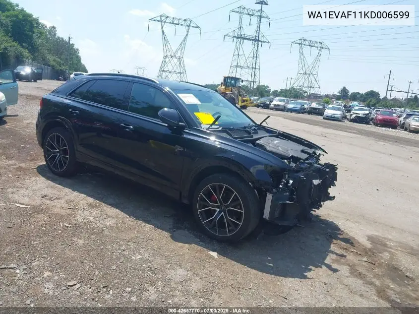 2019 Audi Q8 55 Premium VIN: WA1EVAF11KD006599 Lot: 42657770