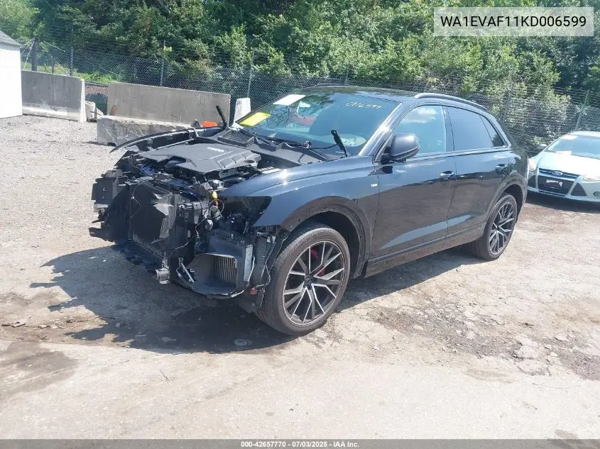 2019 Audi Q8 55 Premium VIN: WA1EVAF11KD006599 Lot: 42657770