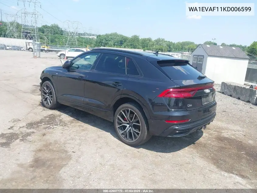 2019 Audi Q8 55 Premium VIN: WA1EVAF11KD006599 Lot: 42657770