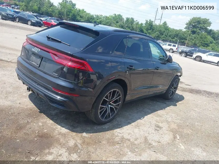 2019 Audi Q8 55 Premium VIN: WA1EVAF11KD006599 Lot: 42657770