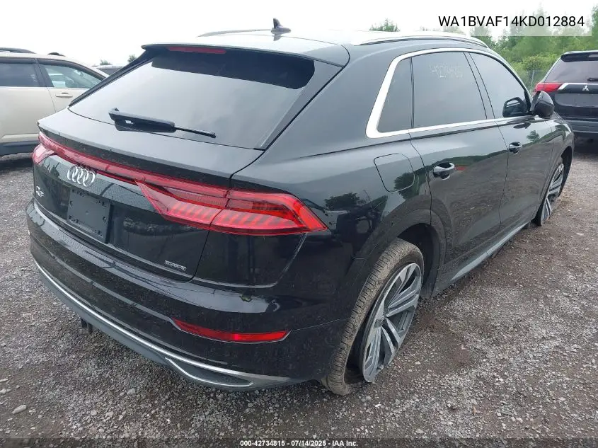 2019 Audi Q8 55 Premium VIN: WA1BVAF14KD012884 Lot: 42734815