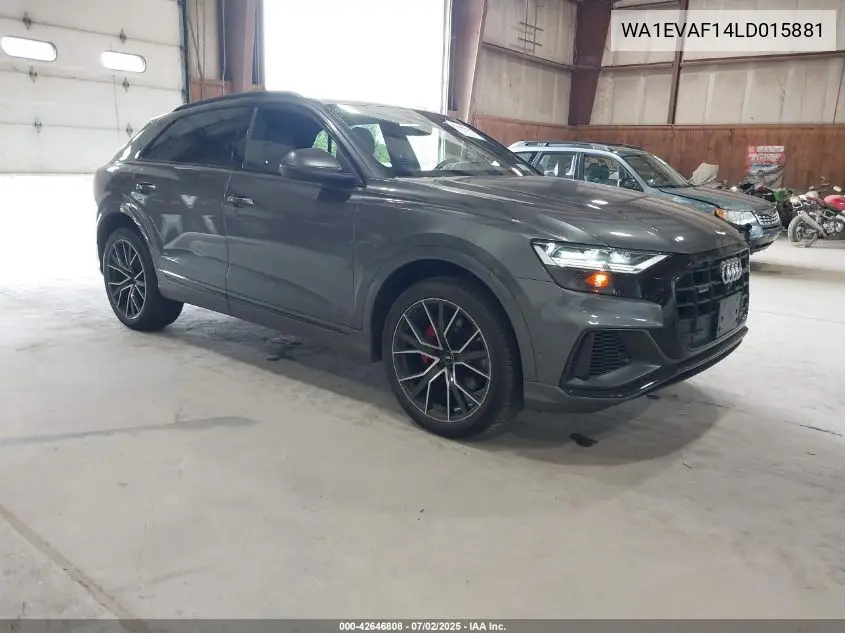 2020 Audi Q8 Premium Plus 55 Tfsi Quattro Tiptronic VIN: WA1EVAF14LD015881 Lot: 42646808