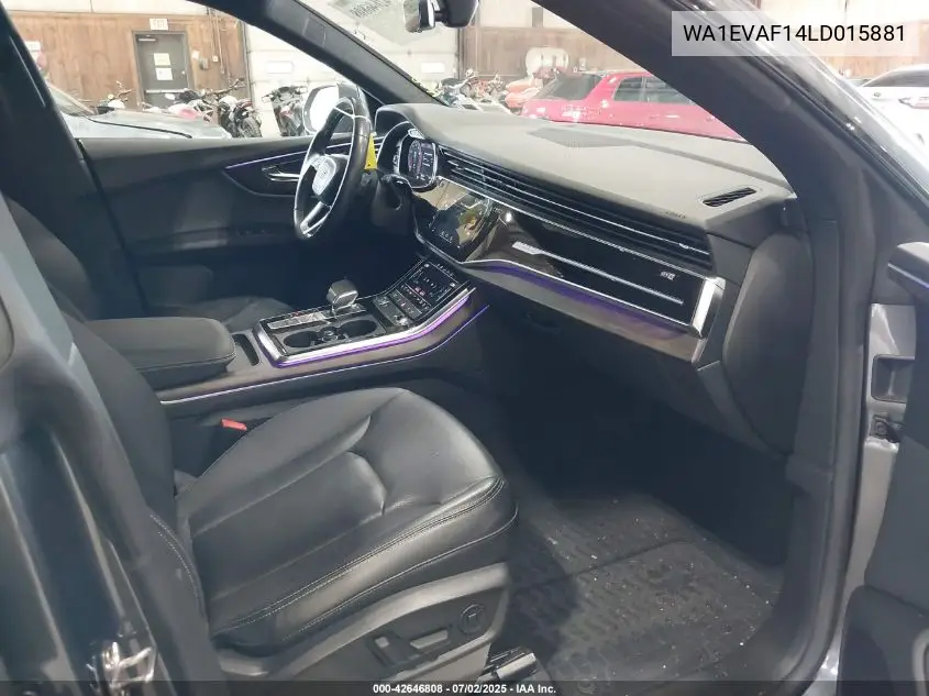 2020 Audi Q8 Premium Plus 55 Tfsi Quattro Tiptronic VIN: WA1EVAF14LD015881 Lot: 42646808