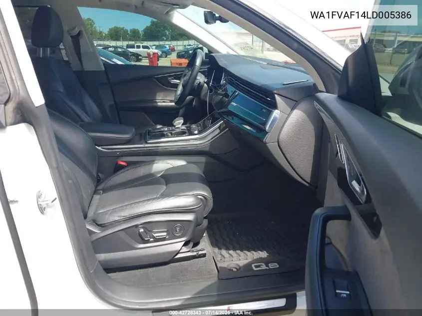 2020 Audi Q8 Prestige 55 Tfsi Quattro Tiptronic VIN: WA1FVAF14LD005386 Lot: 42728343