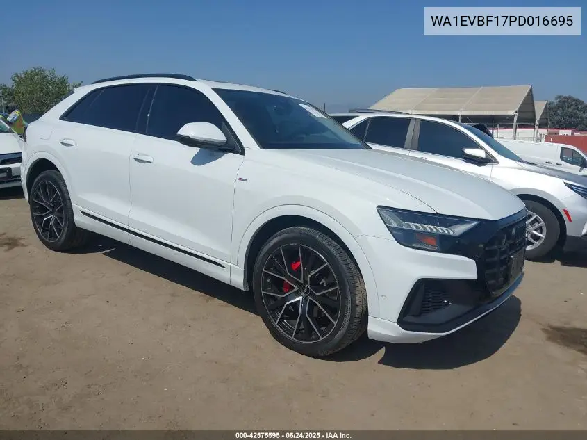 2023 Audi Q8 Premium Plus 55 Tfsi Quattro Tiptronic VIN: WA1EVBF17PD016695 Lot: 42575595