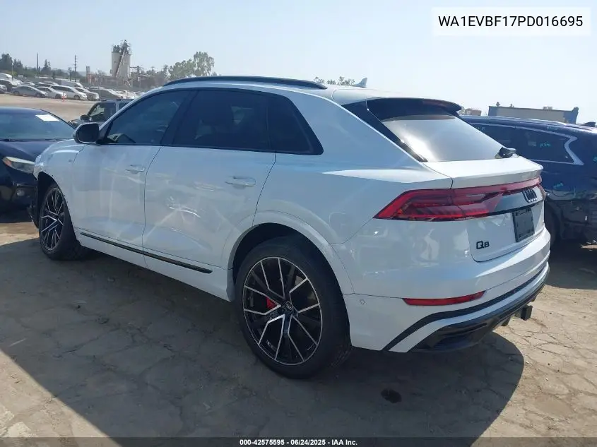 2023 Audi Q8 Premium Plus 55 Tfsi Quattro Tiptronic VIN: WA1EVBF17PD016695 Lot: 42575595