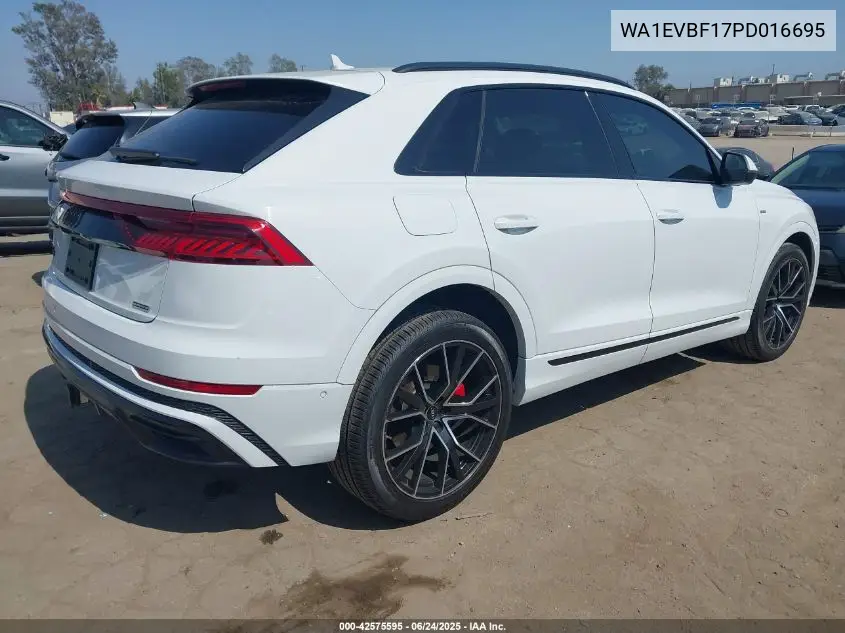 2023 Audi Q8 Premium Plus 55 Tfsi Quattro Tiptronic VIN: WA1EVBF17PD016695 Lot: 42575595