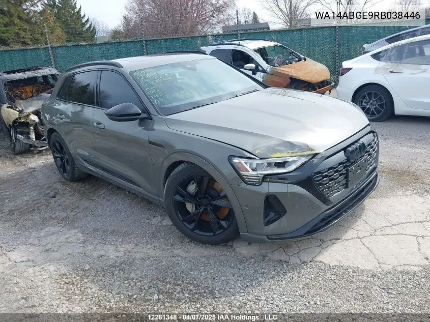 2024 Audi Q8 E-Tron VIN: WA14ABGE9RB038446 Lot: 12261348