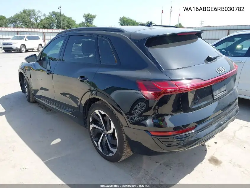 2024 Audi Q8 E-Tron Prestige Quattro VIN: WA16ABGE6RB030782 Lot: 42508042