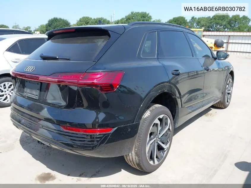 2024 Audi Q8 E-Tron Prestige Quattro VIN: WA16ABGE6RB030782 Lot: 42508042