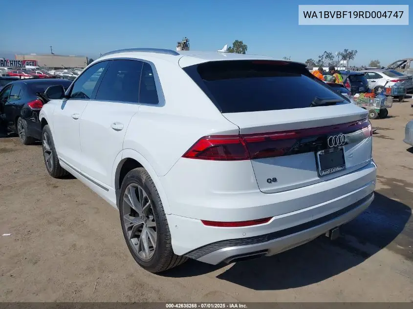 2024 Audi Q8 Premium Plus VIN: WA1BVBF19RD004747 Lot: 42638268