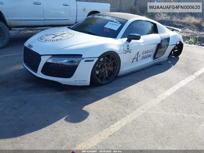 2015 Audi R8 4.2 VIN: WUAAUAFG4FN000620 Lot: 42362661